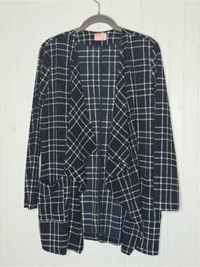 Wishful Thinking Lightweight Open Front Cardigan with Pockets Size Small